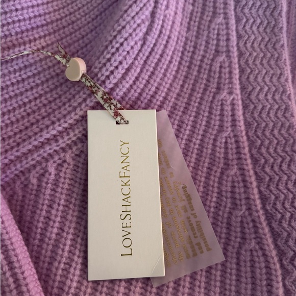 NWT LOVESHACKFANCY LARGE AVIGNON CROPPED WOOL/CASHMERE CARDIGAN - Picture 3 of 13